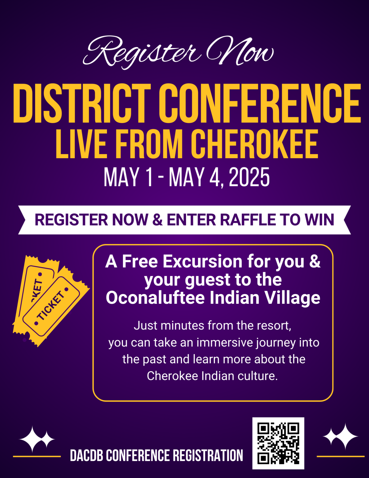 Register for District Conference May 1-4 2025